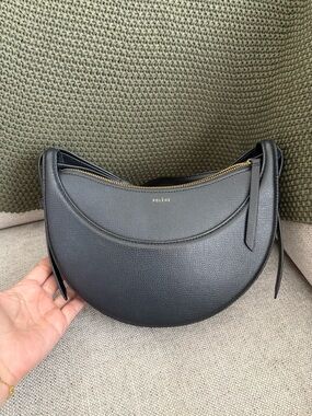 Polène Black Numero Dix Leather Shoulder Bag Crossbody